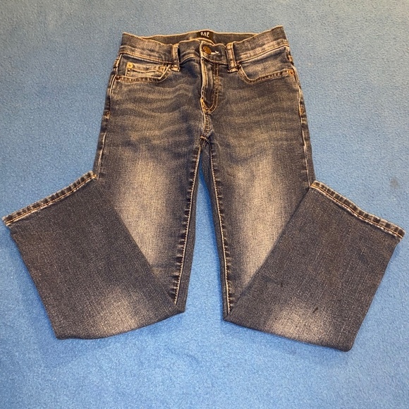 Gap denim boys size 7 regular stretch straight fake button - Picture 1 of 4